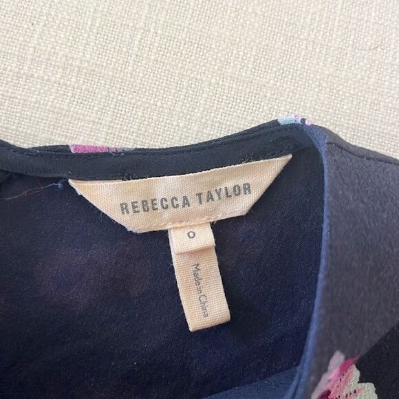 Rebecca Taylor Floral Trendy Cropped Tank Top - Picture 6 of 6